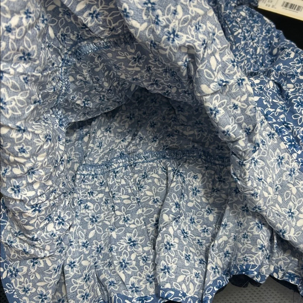 Girls size 4 casual prairie flower print dress tank sleeves new nwt